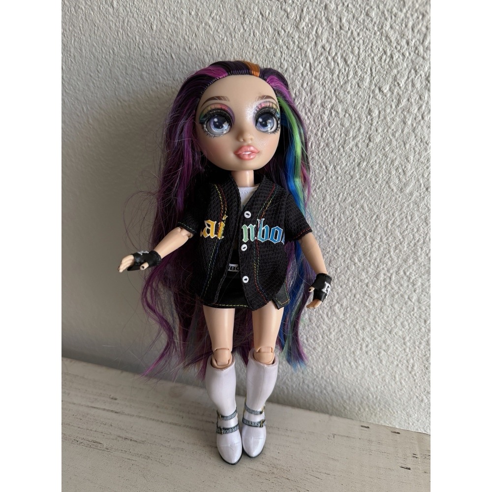 Rainbow High Fashion Lyric Lucas Doll Rockstar Doll Toy w/ 1 Outfit Brushed Hair